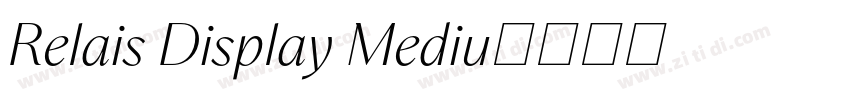 Relais Display Mediu字体转换